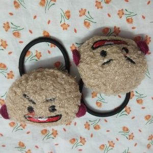 Hair rubber bands pair